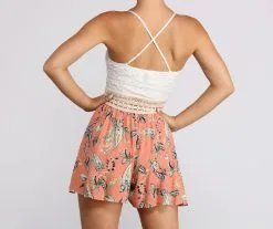 Windsor. Floral Gaze Sleeveless Romper -Formal Dresses Online Shop 06303 0090 2
