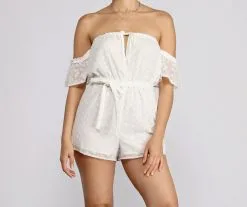 Windsor. Eyelet Dreams Romper