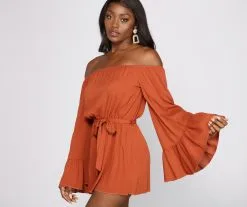 Windsor. Boho Babe Flowy Tie-Front Romper