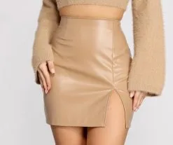 Windsor. Slay It With Style Faux Leather Mini Skirt -Formal Dresses Online Shop 06401 0042 3 98fd6940 b7ed 4462 a0fa 9d011d1fb050