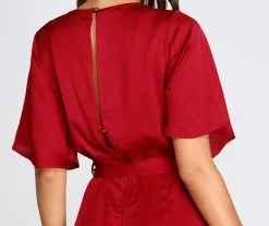 Windsor. Flowy Feels Surplice Jumpsuit -Formal Dresses Online Shop 06402 0091 4