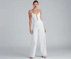 Windsor. Fresh 'Fit Lattice Front Jumpsuit