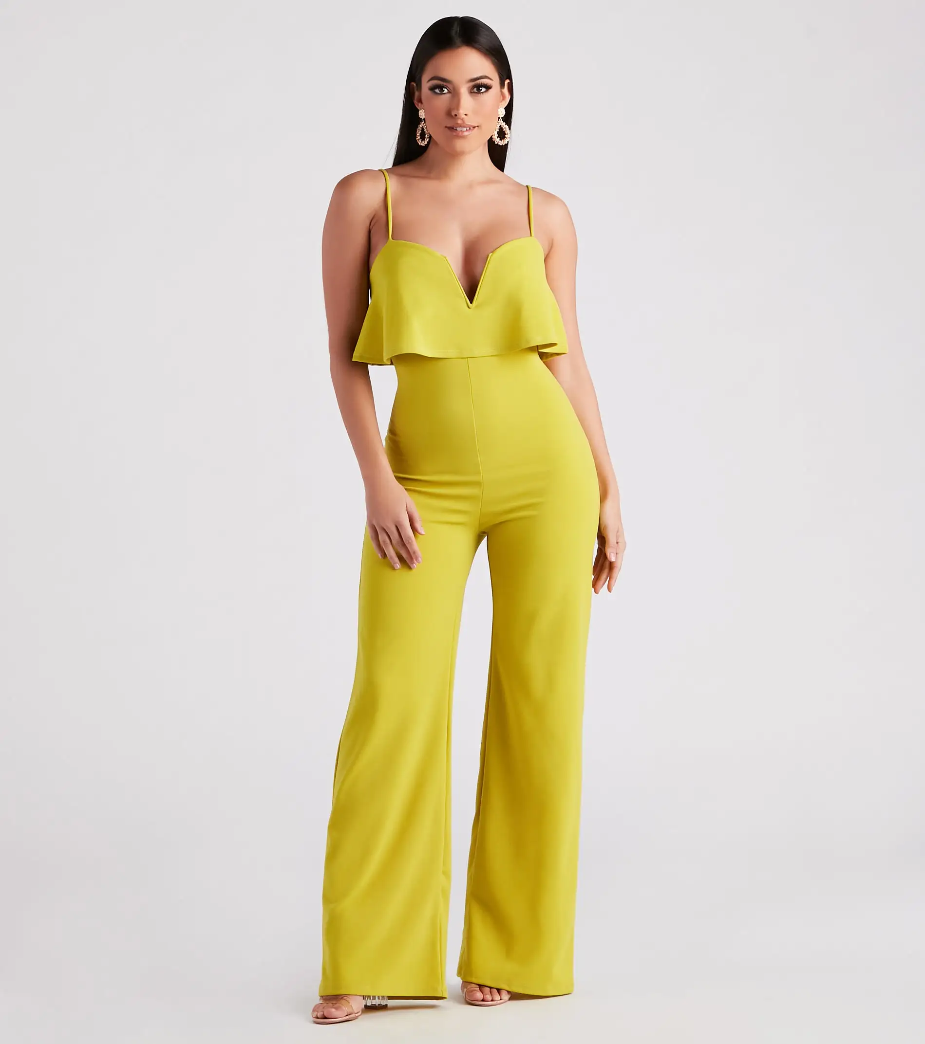 Windsor. Chic Flair Ruffle Detail Jumpsuit 3 Windsor. Chic Flair Ruffle Detail Jumpsuit