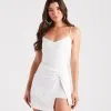 Windsor. Start Fresh Crepe Faux Wrap Skort Romper -Formal Dresses Online Shop 06403 0290 1
