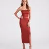 Windsor. Smooth Silhouette Slit Midi Skirt 1 Windsor. Smooth Silhouette Slit Midi Skirt -Formal Dresses Online Shop 06501 0849 2 5291496a cdd6 4651 9fbd 02baa258a98c