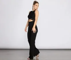 Windsor. Lovely Lace Top Jumpsuit -Formal Dresses Online Shop 06502 0253 4