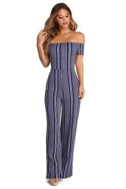 Windsor. Summer In Stripes Jumpsuit