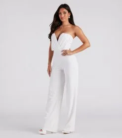 Windsor. Such A Chic Vibe Strapless Jumpsuit -Formal Dresses Online Shop 06502 2336 3