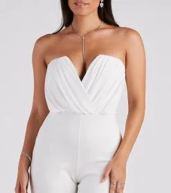 Windsor. Such A Chic Vibe Strapless Jumpsuit -Formal Dresses Online Shop 06502 2336 4