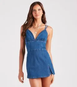 Windsor. Summer Style Icon Denim Skort Romper -Formal Dresses Online Shop 06603 0329 1