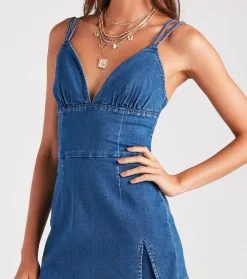 Windsor. Summer Style Icon Denim Skort Romper -Formal Dresses Online Shop 06603 0329 4