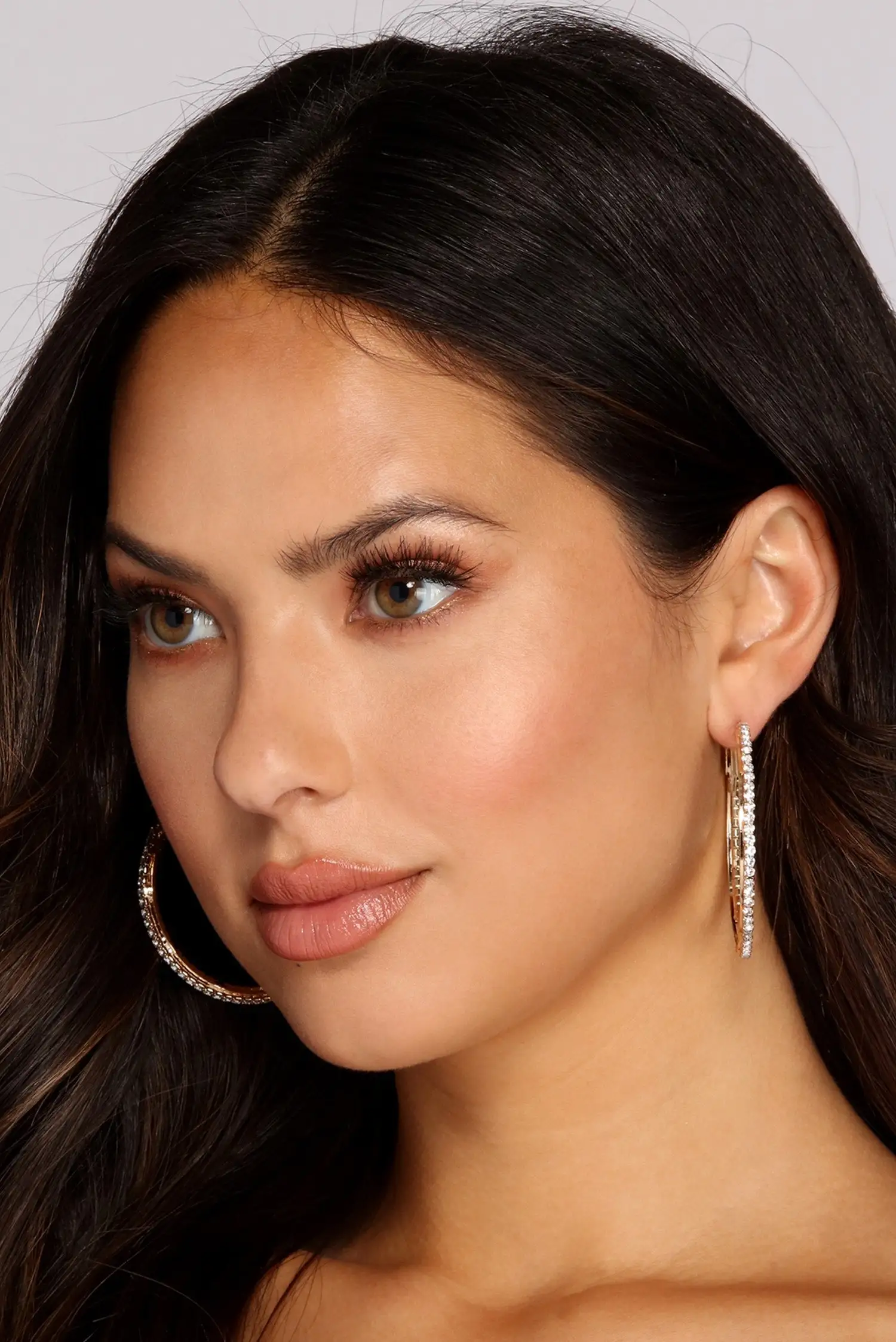 Windsor. Rhinestone Encrusted Hoops 4 Windsor. Rhinestone Encrusted Hoops - Image 2