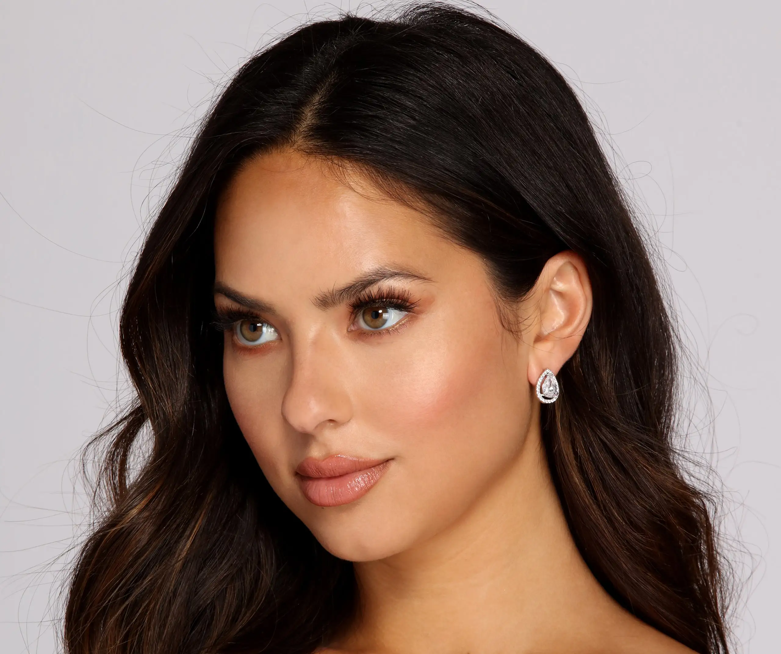 Windsor. Teardrop Cubic Zirconia Earrings 3 Windsor. Teardrop Cubic Zirconia Earrings