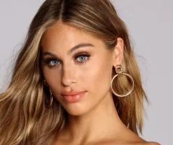 Windsor. Sleek Door Knocker Earrings