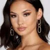Windsor. Chain Link Earrings -Formal Dresses Online Shop 07001 0161 1
