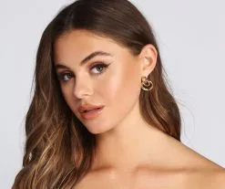 Windsor. Mini Double O-Ring Earrings