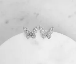Windsor. Butterfly Fly Away Cubic Zirconia Studs -Formal Dresses Online Shop 07001 0361 6 a65981ef a626 4a70 847d 5b79bcddbe8a