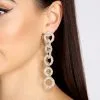 Windsor. Drop Link Rhinestone Duster Earrings -Formal Dresses Online Shop 07001 0379 1