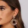 Windsor. Gem Glamour Hoop Earrings -Formal Dresses Online Shop 07001 0388 1