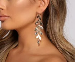 Windsor. Stunning Leaf Duster Earrings