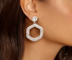 Windsor. Heavenly Sparkle Rhinestone Drop Earrings