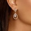 Windsor. Cubic Zirconia Teardrop Rhinestone Earrings