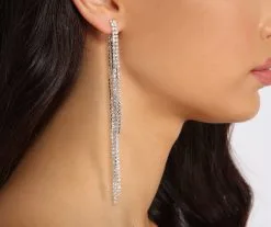 Windsor. Radiant Beauty Rhinestone Fringe Earrings 8 Windsor. Radiant Beauty Rhinestone Fringe Earrings -Formal Dresses Online Shop 07001 0509 1 930c75d6 447d 4e35 9862 69ab392a568f