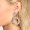 Windsor. Make It Shine Gold Rhinestone Circular Drop Earrings