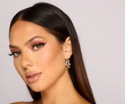 Windsor. Wavy Textured Mini Hoops