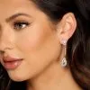 Windsor. Shine On Teardrop Halo Earrings -Formal Dresses Online Shop 07001 0791 1