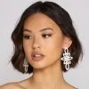Windsor. Major Glam Rhinestone Statement Earrings -Formal Dresses Online Shop 07001 0817 1 1