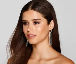 Windsor. Dazzle On Them Rhinestone Door Knocker Earrings
