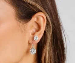 Windsor. Classy And Chic Rhinestone Earrings Set
