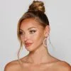 Windsor. Bring The Glamour Hoop Earrings -Formal Dresses Online Shop 07001 0981 1