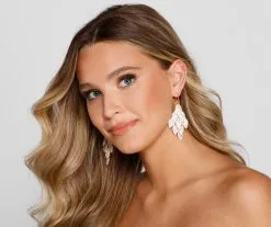 Windsor. So Adored Rhinestone Leaf Earrings