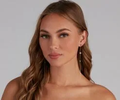 Windsor. Shine Bright Diamond Linear Earrings