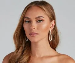 Windsor. Luxe Statements Teardrop Duster Earrings