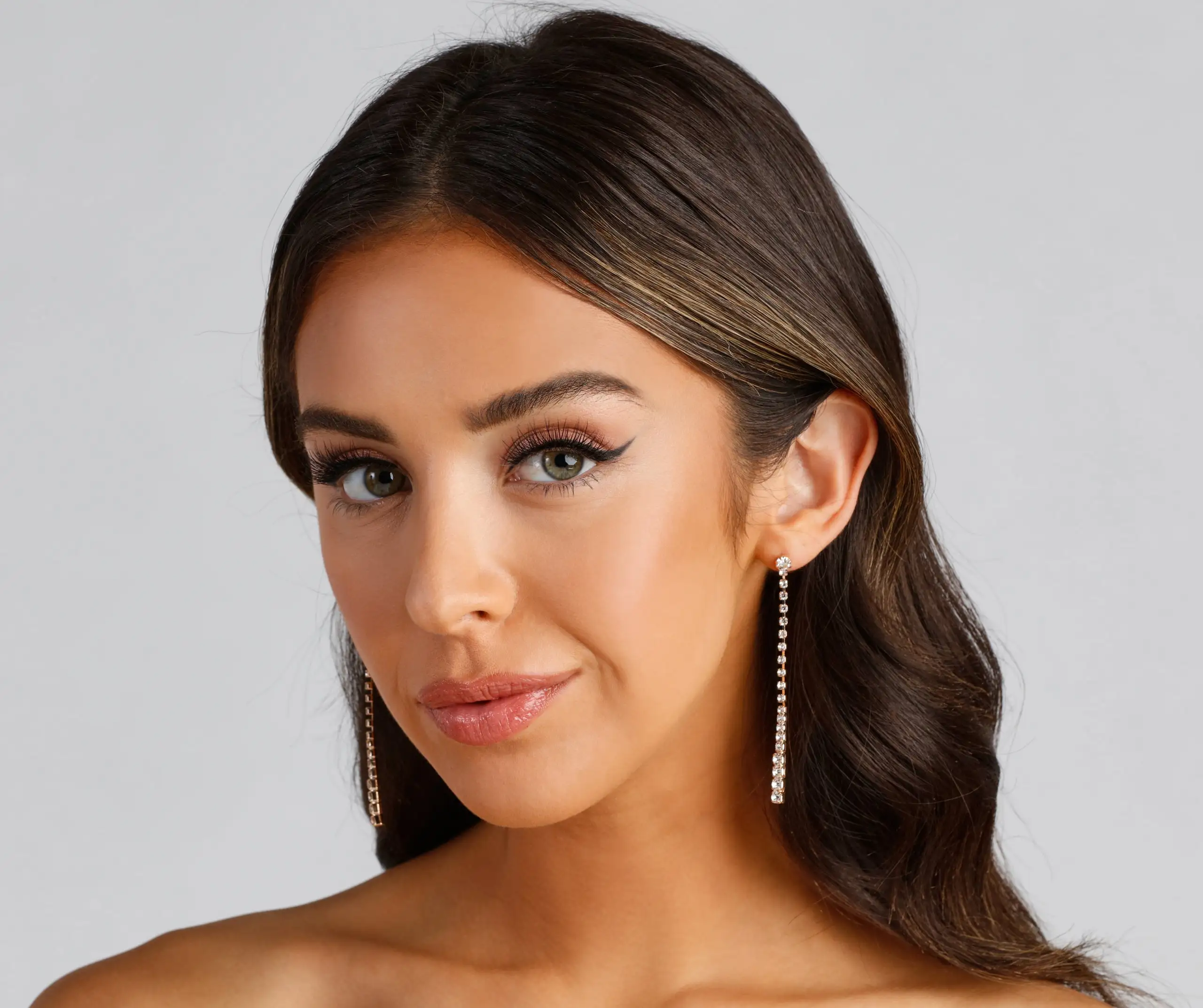 Windsor. Dainty Glam Rhinestone Drop Earrings 3 Windsor. Dainty Glam Rhinestone Drop Earrings