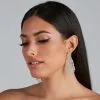 Windsor. Glitzy Chandelier Fringe Earrings