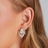 Windsor. Bold Look Rhinestone Teardrop Spike Stud Earrings -Formal Dresses Online Shop 07001 1130 1
