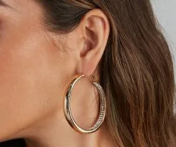 Windsor. The Main Attraction Rhinestone Hoops