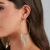 Windsor. Cascade Fringe Hoop Earrings