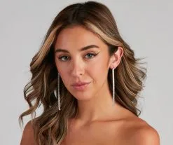 Windsor. Glams The Word Linear Earrings