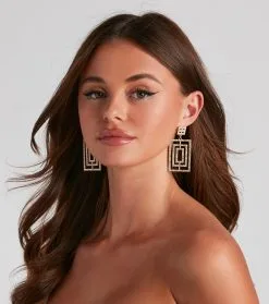 Windsor. Be Square Door Knocker Earrings