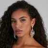 Windsor. Glam Soirée Crystal Chandelier Earrings -Formal Dresses Online Shop 07001 1251 1