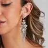 Windsor. Dreamy Glam Teardrop Fringe Earrings