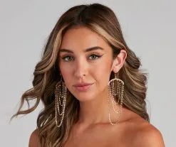 Windsor. Thread Count Rhine Fringe Earrings