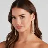 Windsor. So Divine Fringe Statement Earrings 2 Windsor. So Divine Fringe Statement Earrings -Formal Dresses Online Shop 07001 1282 1