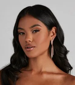 Windsor. Twist Statement Rhinestone Earrings