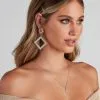 Windsor. Dare To Dream Rhinestone Earrings -Formal Dresses Online Shop 07001 1298 1